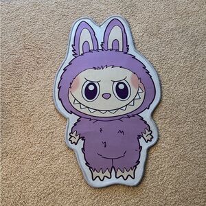 Labubu Purple Cartoon Character Rug